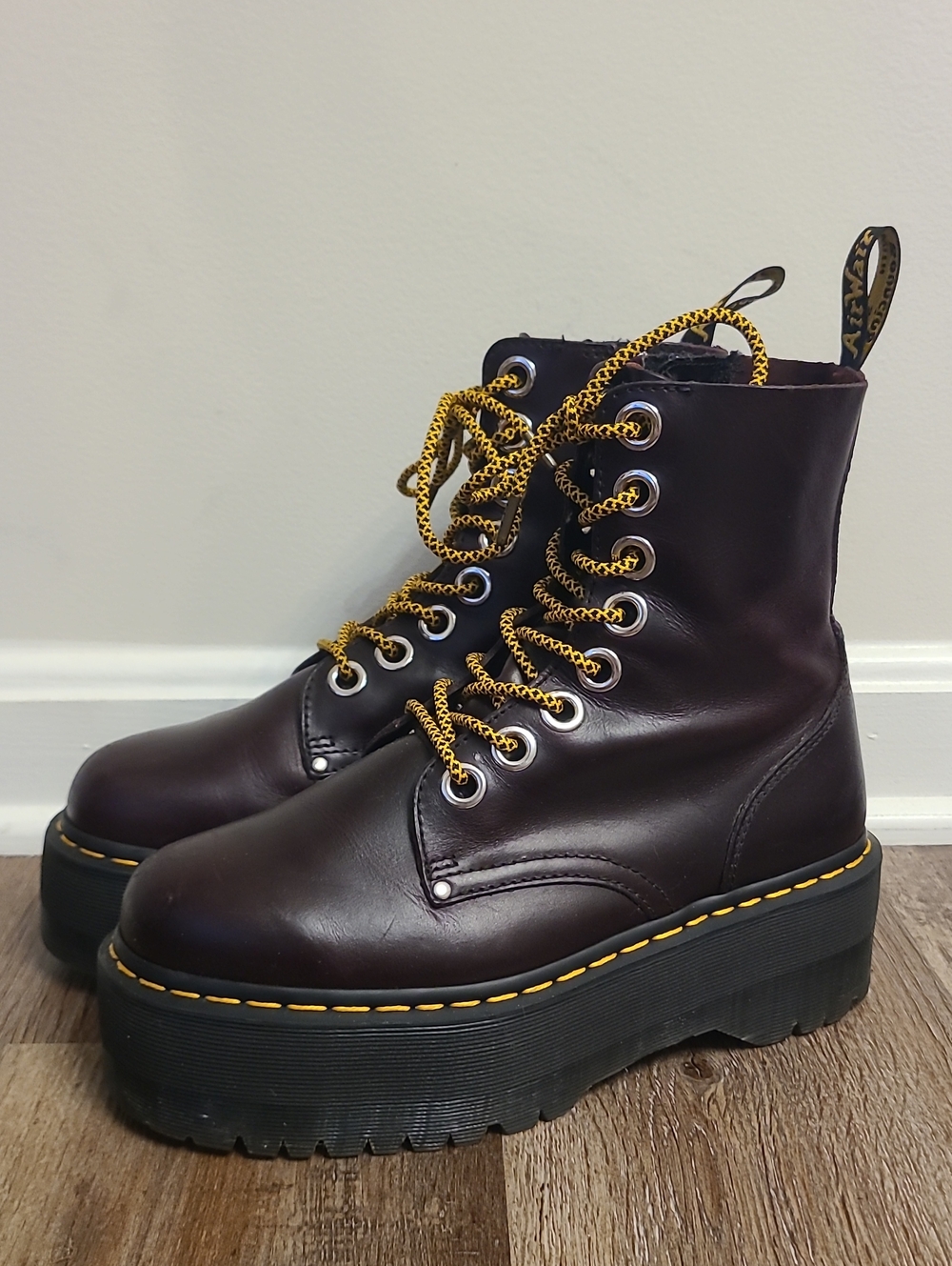 Dr Martens Jadon Max Oxblood Platform Boots